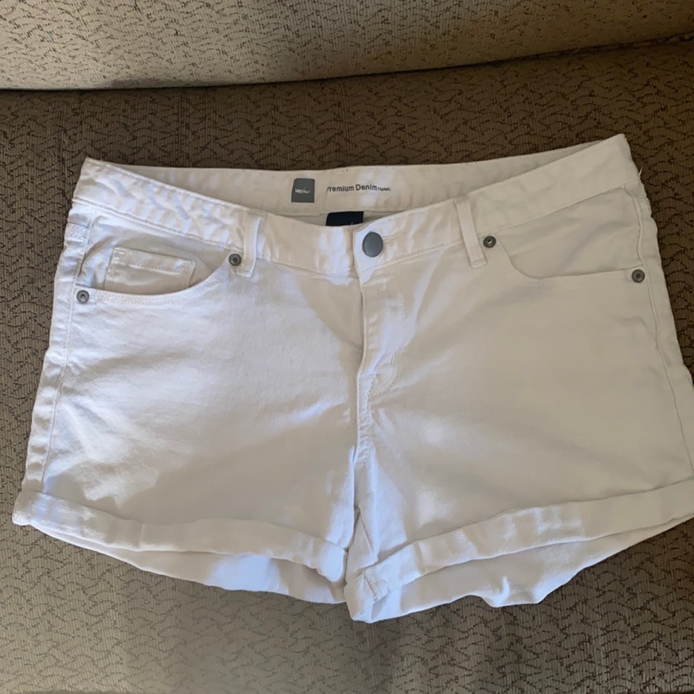 White Jean shorts from mossimo